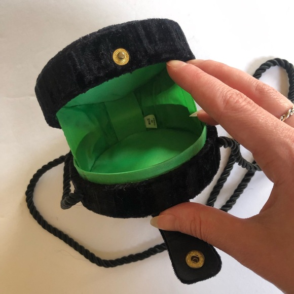 Black Velvet Mini Bag - Picture 4 of 6